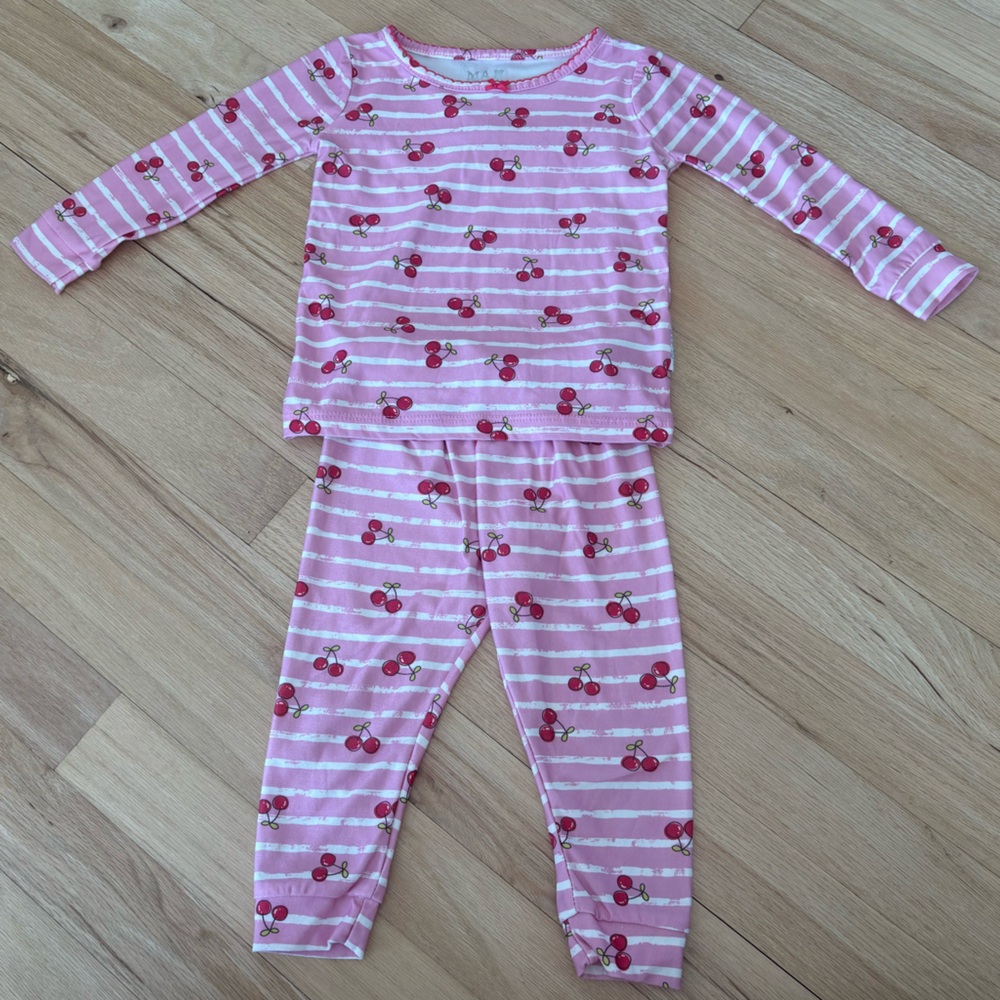 Max & Olivia Cherry Toddler Pajamas